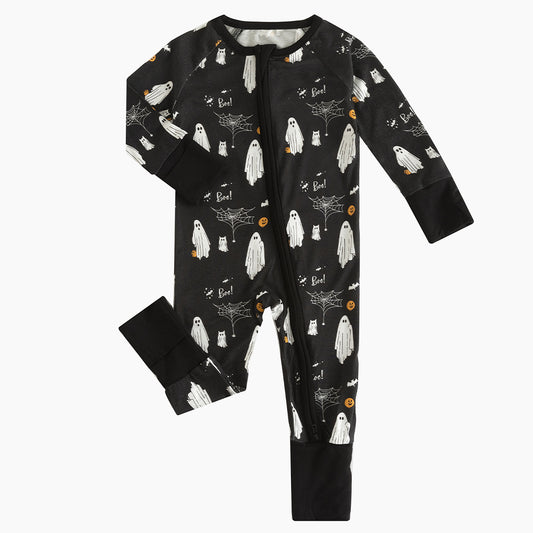 Halloween bamboo clothing design - baby apparel bamboo clothing with custom design - baby wear front view