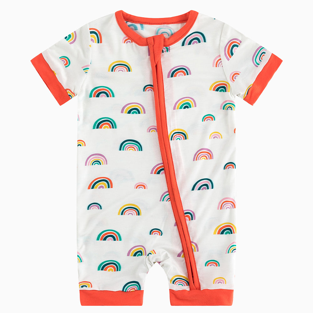 북유럽 드림 잔디 녹색 패턴 짧은 대나무 지피 아기 장난 꾸러기