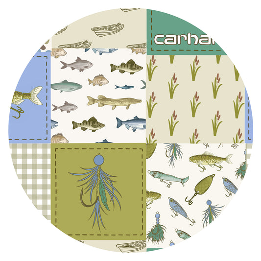 Outdoor Fishing Western Patchwork Print Bamboo Womens Pajamas Set bamboo clothing design - baby apparel bamboo clothing with custom design - baby wear front view