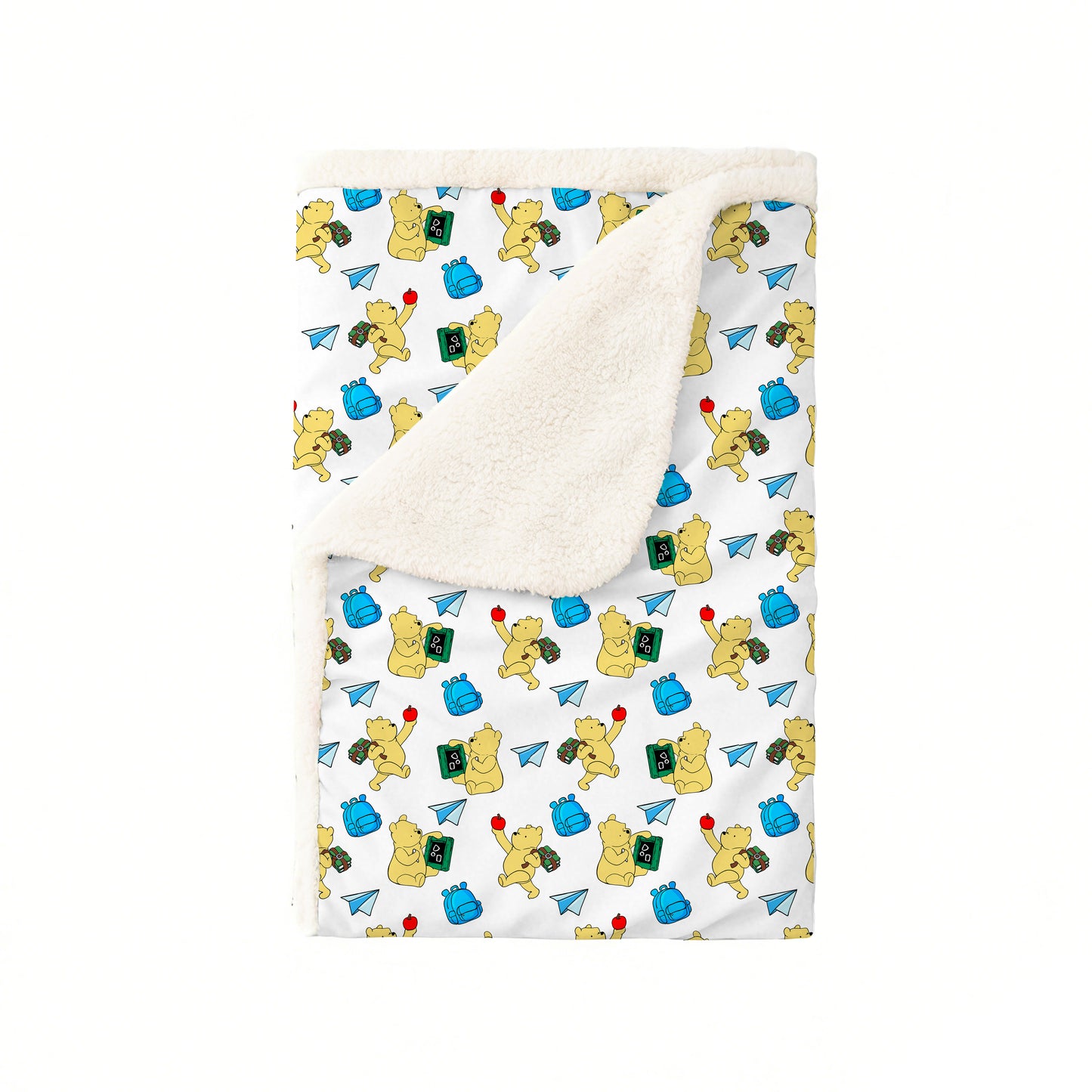 Little Bear Schoolbag Bamboo Blanket