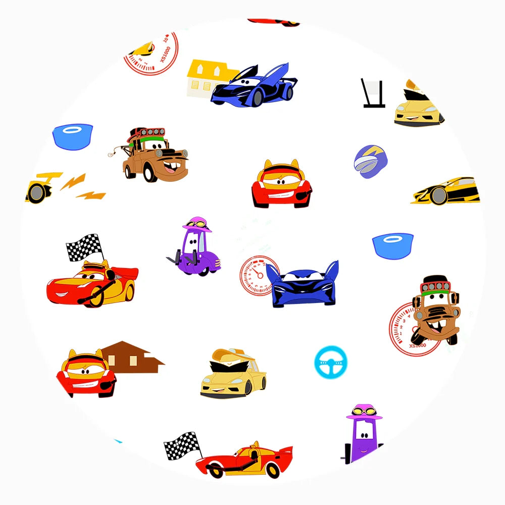 Race Car Cartoon Bamboo Baby Bib