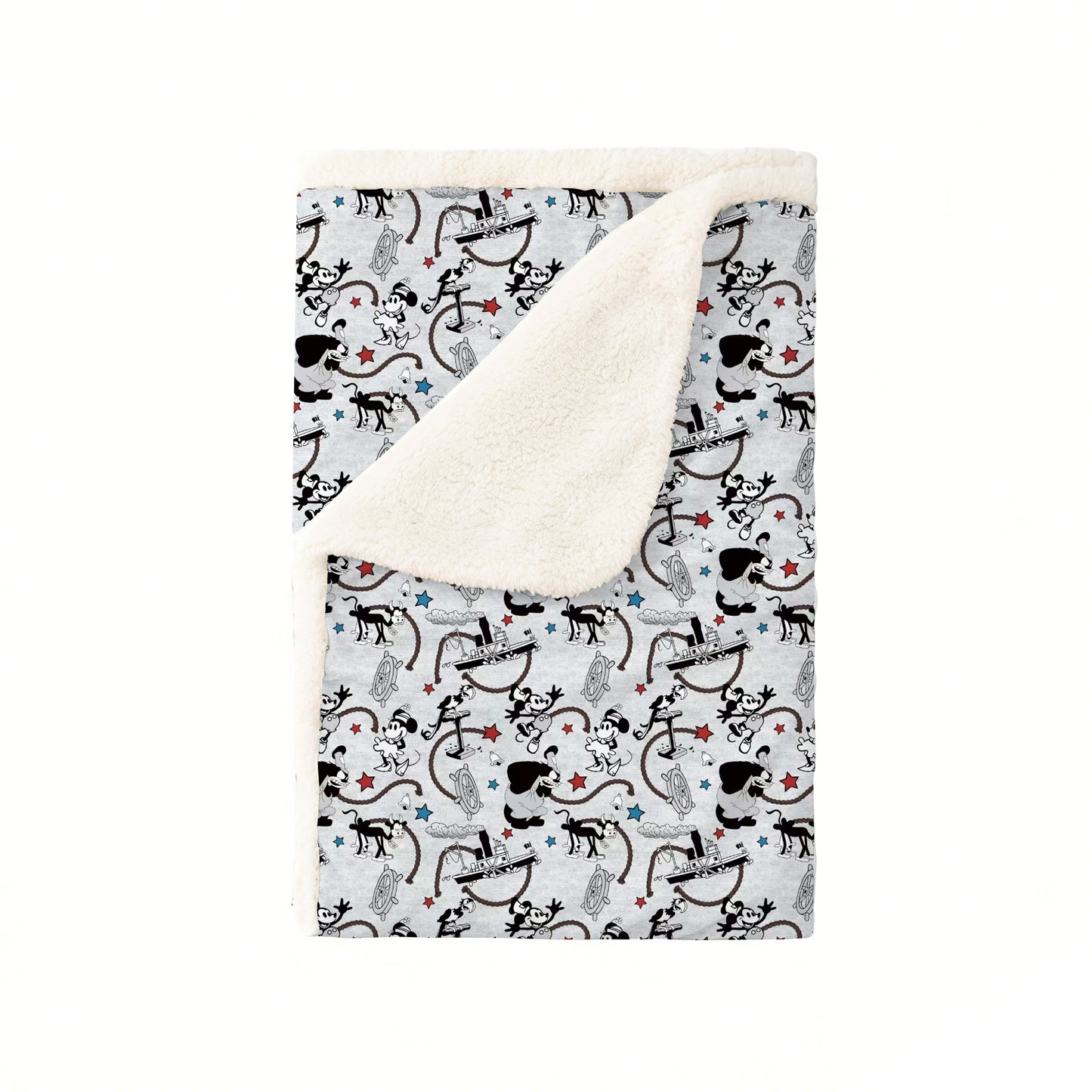 Classic Cartoon River Cruise Bamboo Blanket