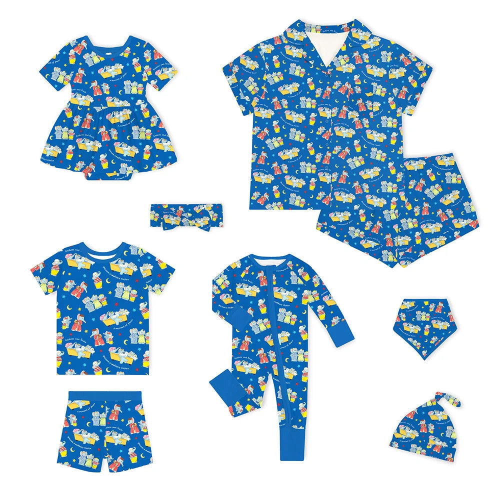 Mother's Day Elephant Family Short Matching Pajamas