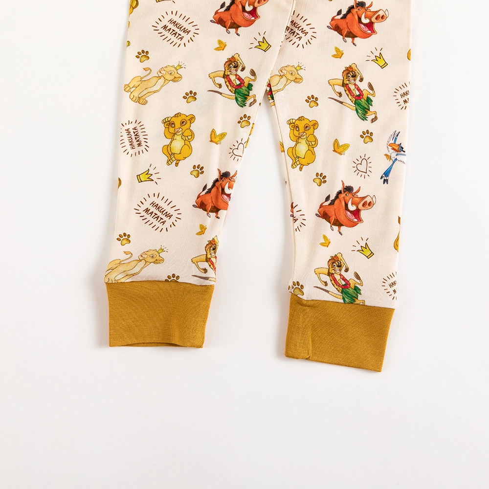 King Lion Friends Kids Bamboo Two-Piece Pajama Set