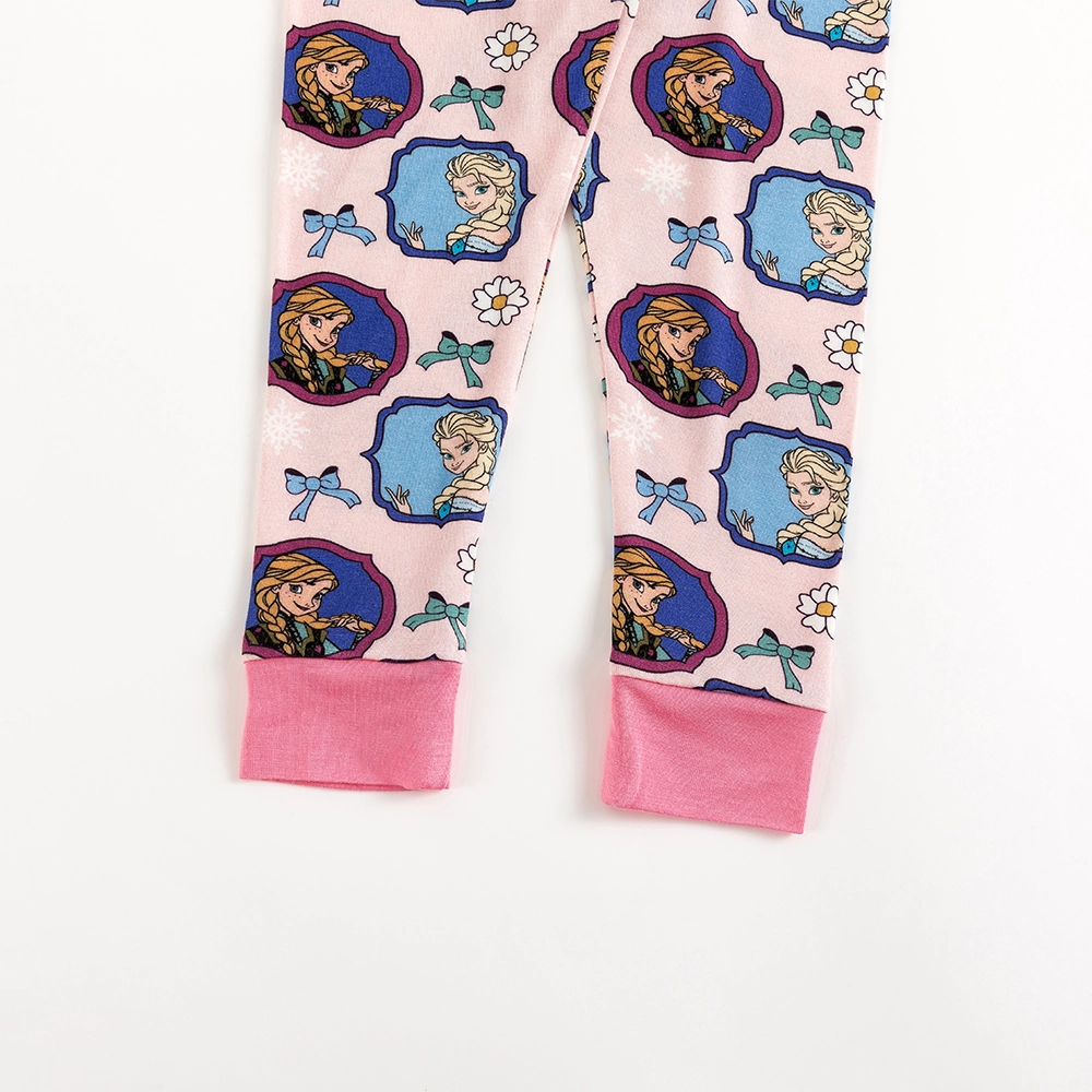 Flower Bow Princess Sisters Bamboo Long Sleeve Pajama Set