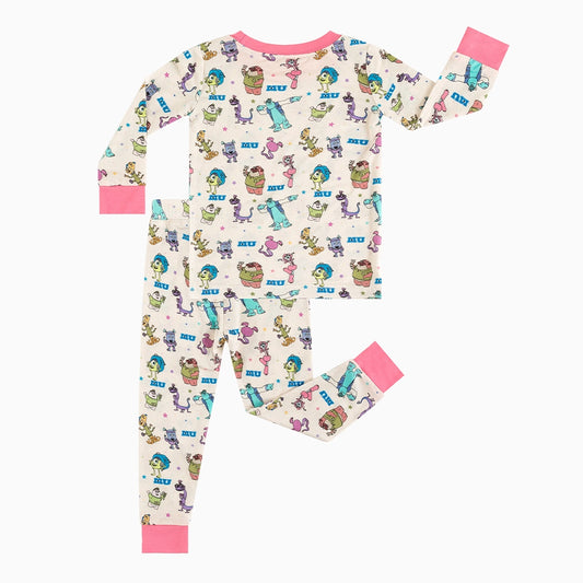 Monster Pentagram Bamboo Long Sleeve Pajama Set bamboo clothing design - baby apparel bamboo clothing with custom design - baby wear front view