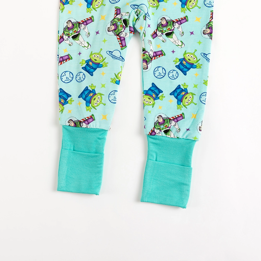 Toy Club Planet Bamboo Zipper Romper Pajamas
