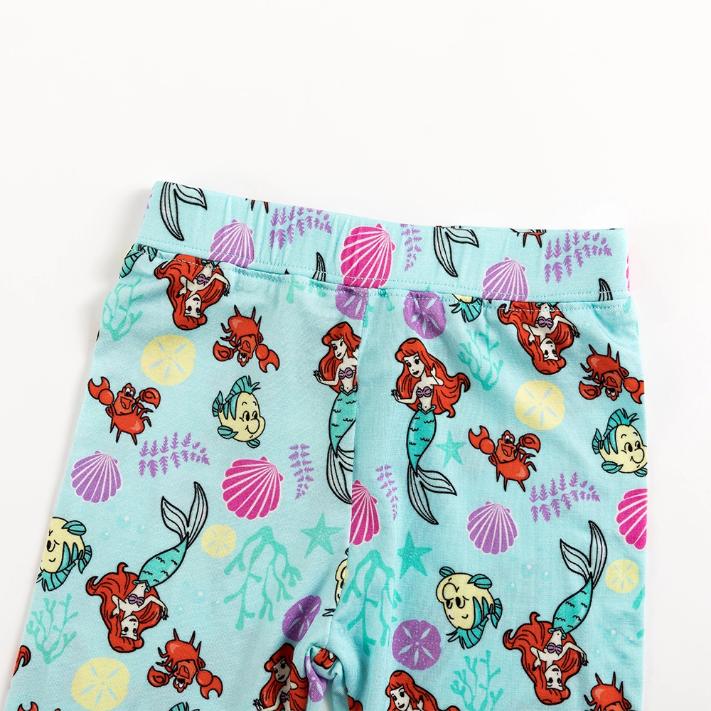 Mermaid And Flounder Bamboo Long Sleeve Pajama Set
