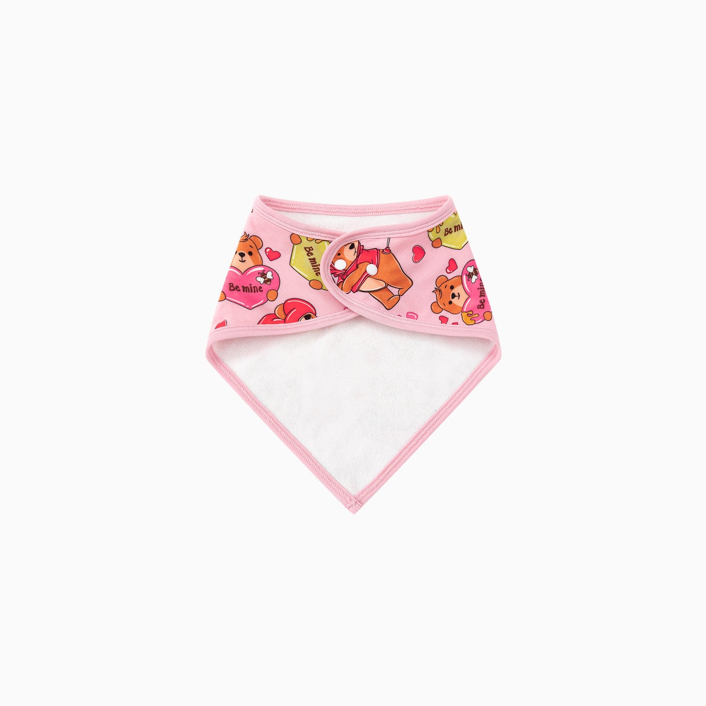 Valentine Wishes and Bear Hugs Love Bamboo Baby Bib