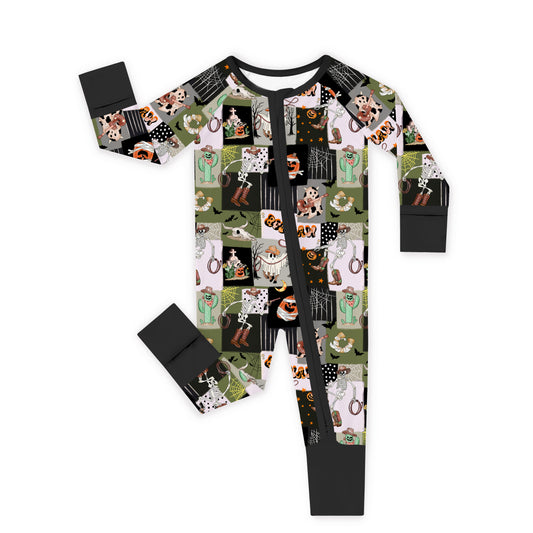 Halloween bamboo clothing design - baby apparel bamboo clothing with custom design - baby wear front view