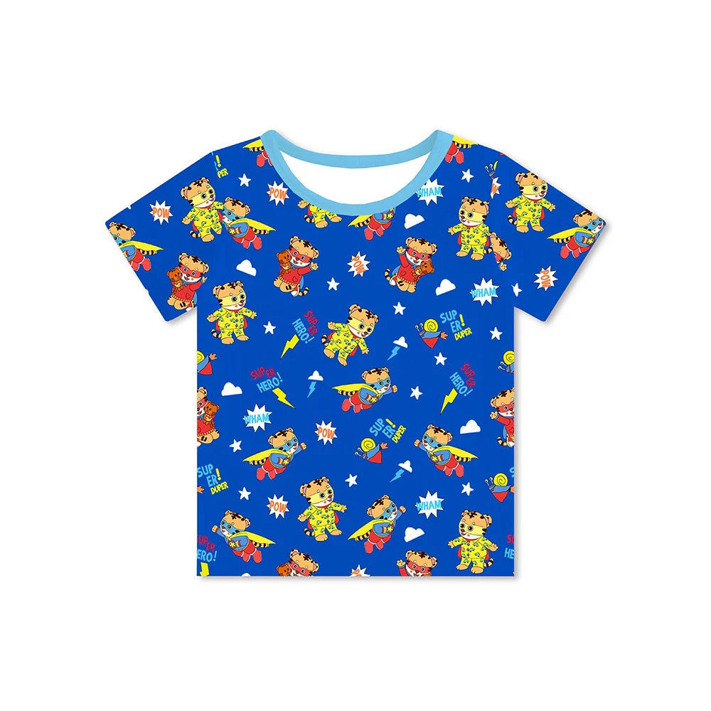 Tiger Neighbor Kids Bamboo Short Top T-shirt