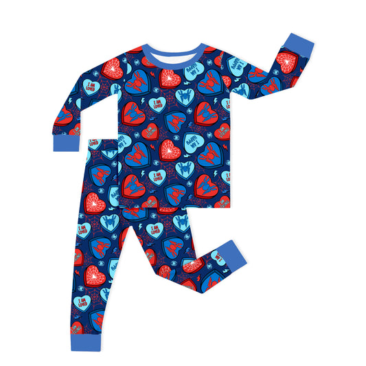 Hero Hearts Kids Two-Piece Pajama Set