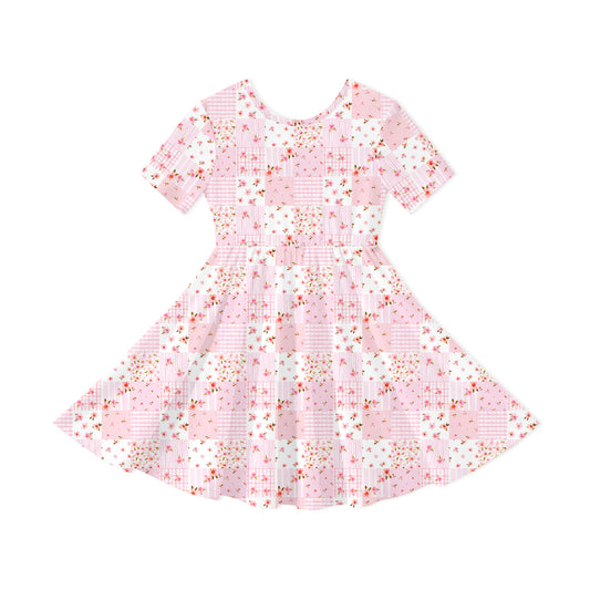 Robe bébé à manches longues en bambou et papillon