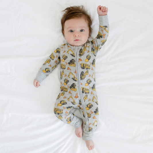 Bamboo Viscose Bamboo Zipper Romper Pajamas