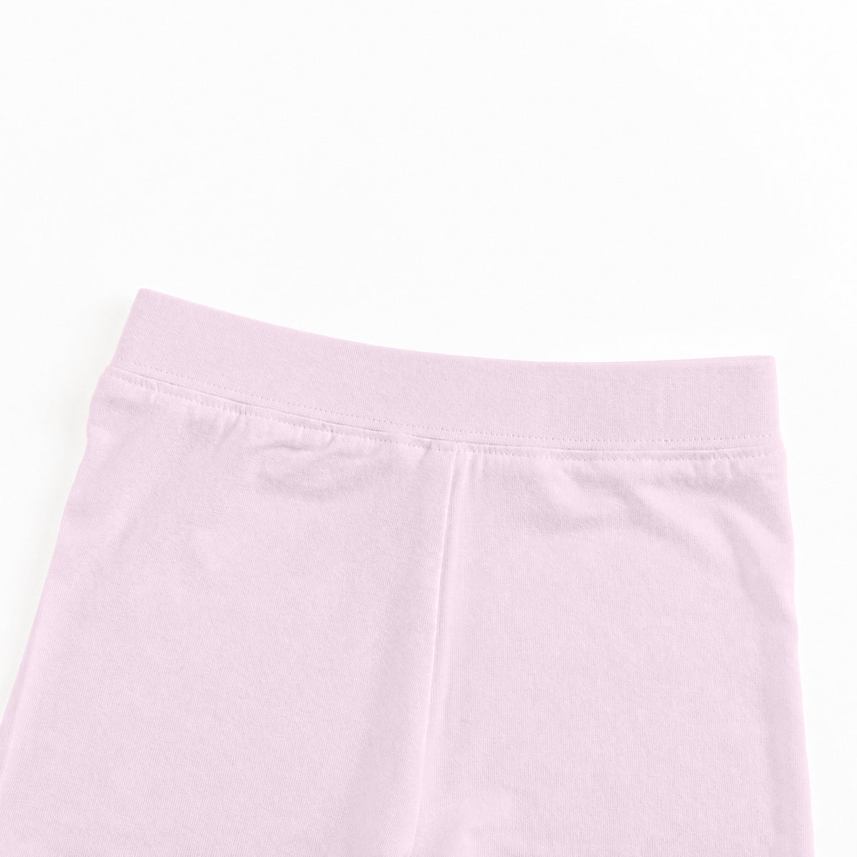 Kids Bamboo Two-Piece Pajama Set Soft Pink Solid