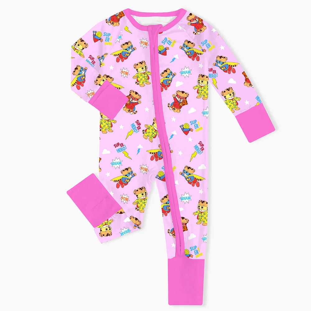 Tiger Neighbor Mom&Me Bamboo Family Short Matching Pajamas