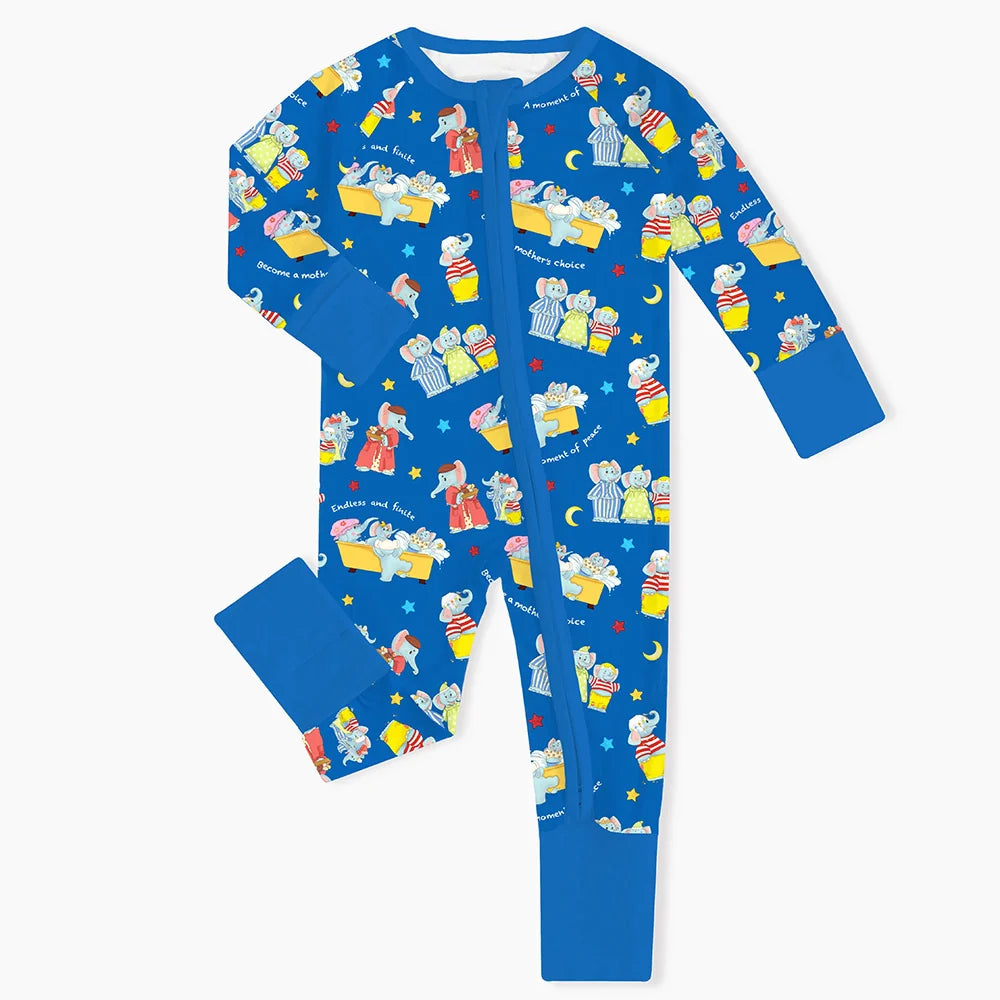 Mother's Day Elephant Family Short Matching Pajamas
