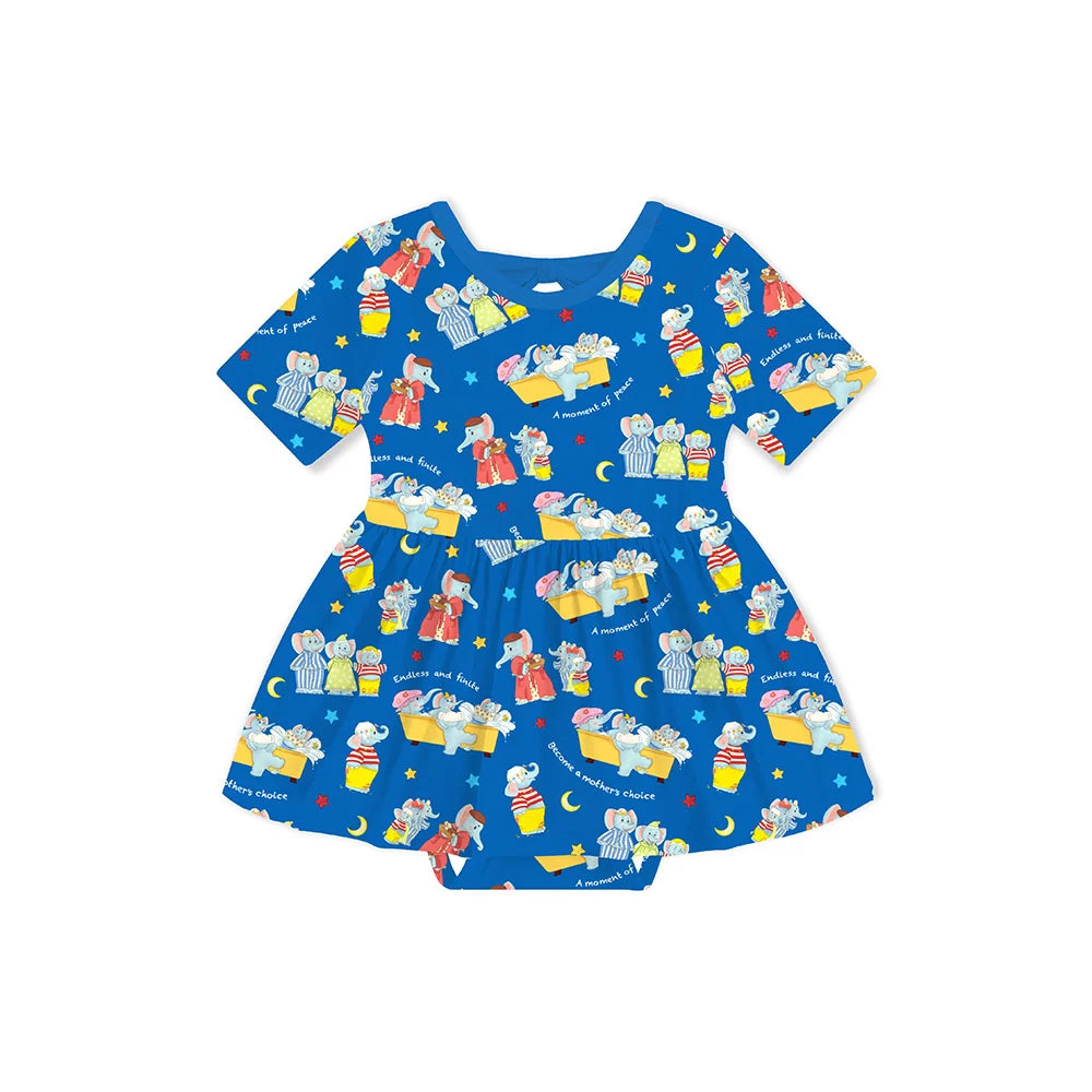 Mother's Day Elephant Family Short Matching Pajamas