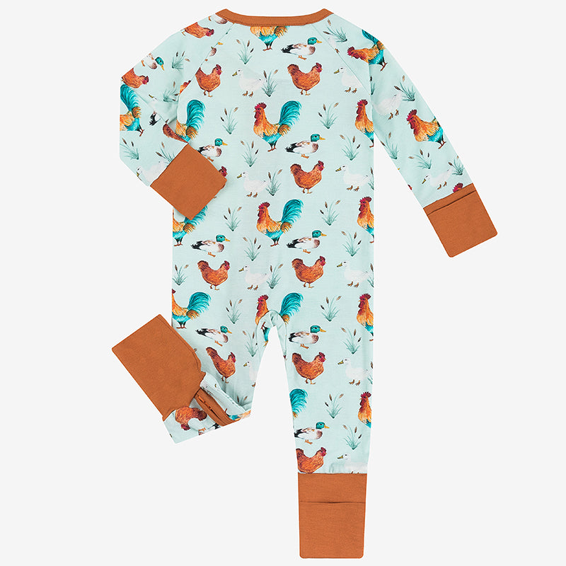 Cock Duck Bamboo Baby Zippy Pajama