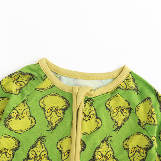 Bamboo 2 Way Zipper Pajama Romper
