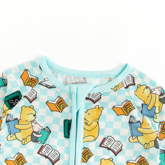Swim The Ocean Of Knowledge With Little Bear Pattern Bamboo Zippy bamboo clothing design - baby apparel bamboo clothing with custom design - baby wear front view