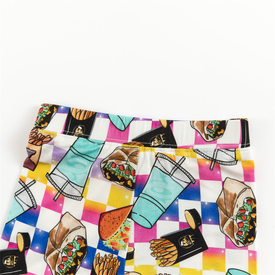 Ensemble sandwich frites en bambou pour enfants, deux pièces