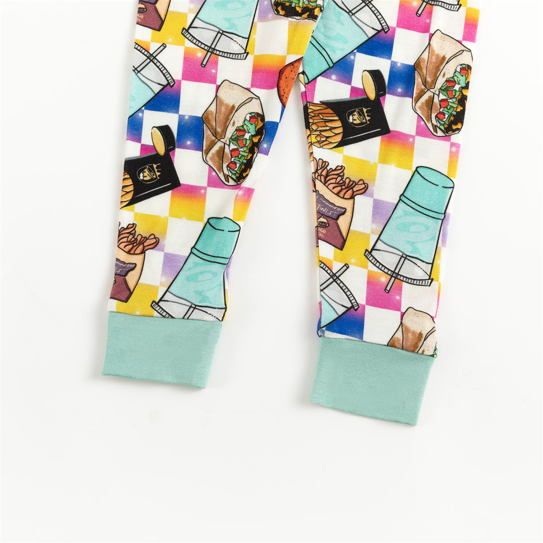 Ensemble sandwich frites en bambou pour enfants, deux pièces