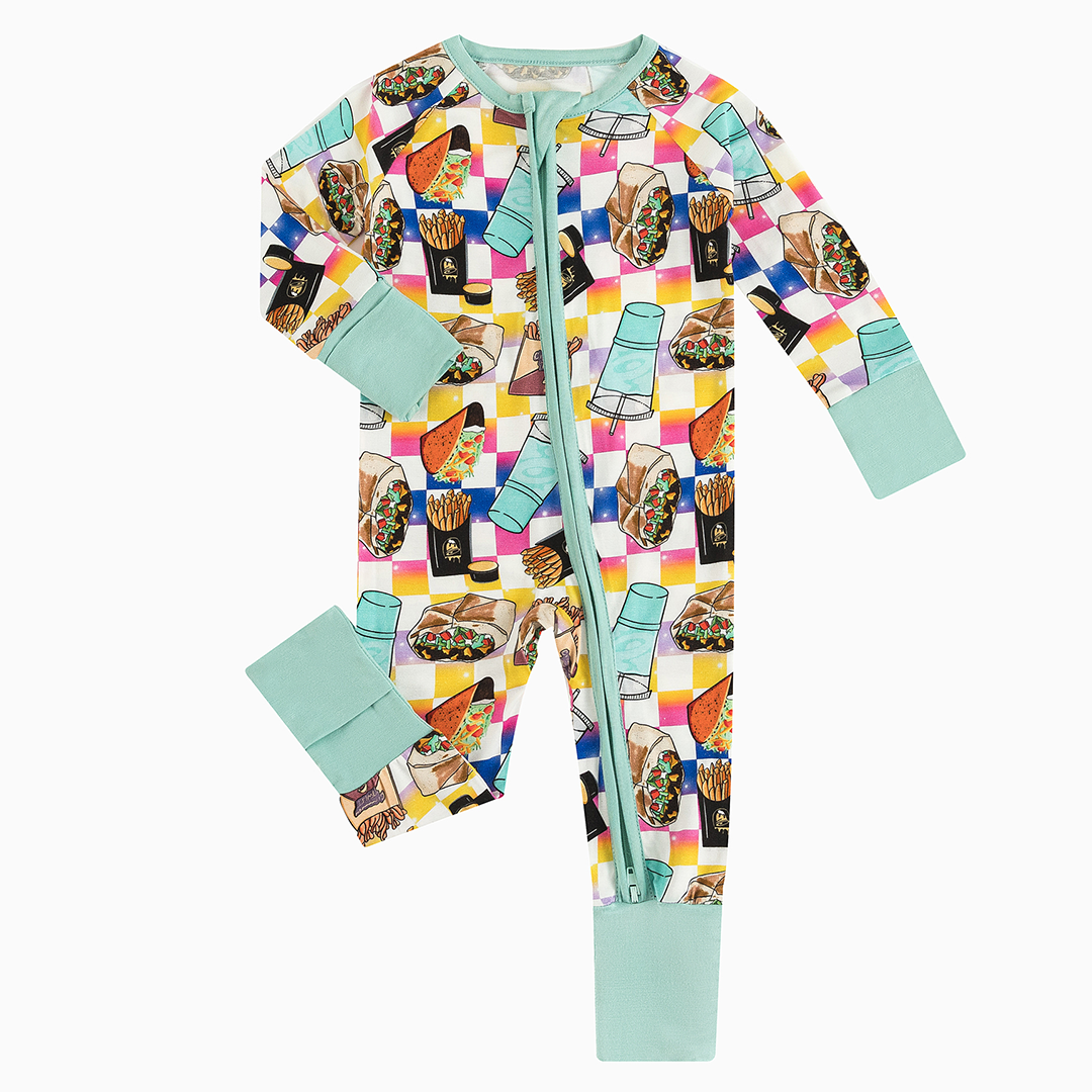 Sandwich Fries Bamboo Baby Zippy Pajama