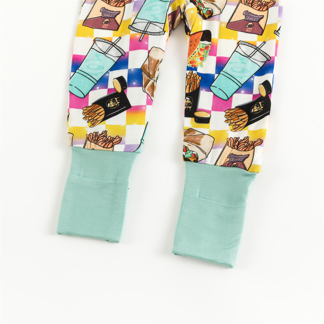 Sandwich Fries Bamboo Baby Zippy Pajama