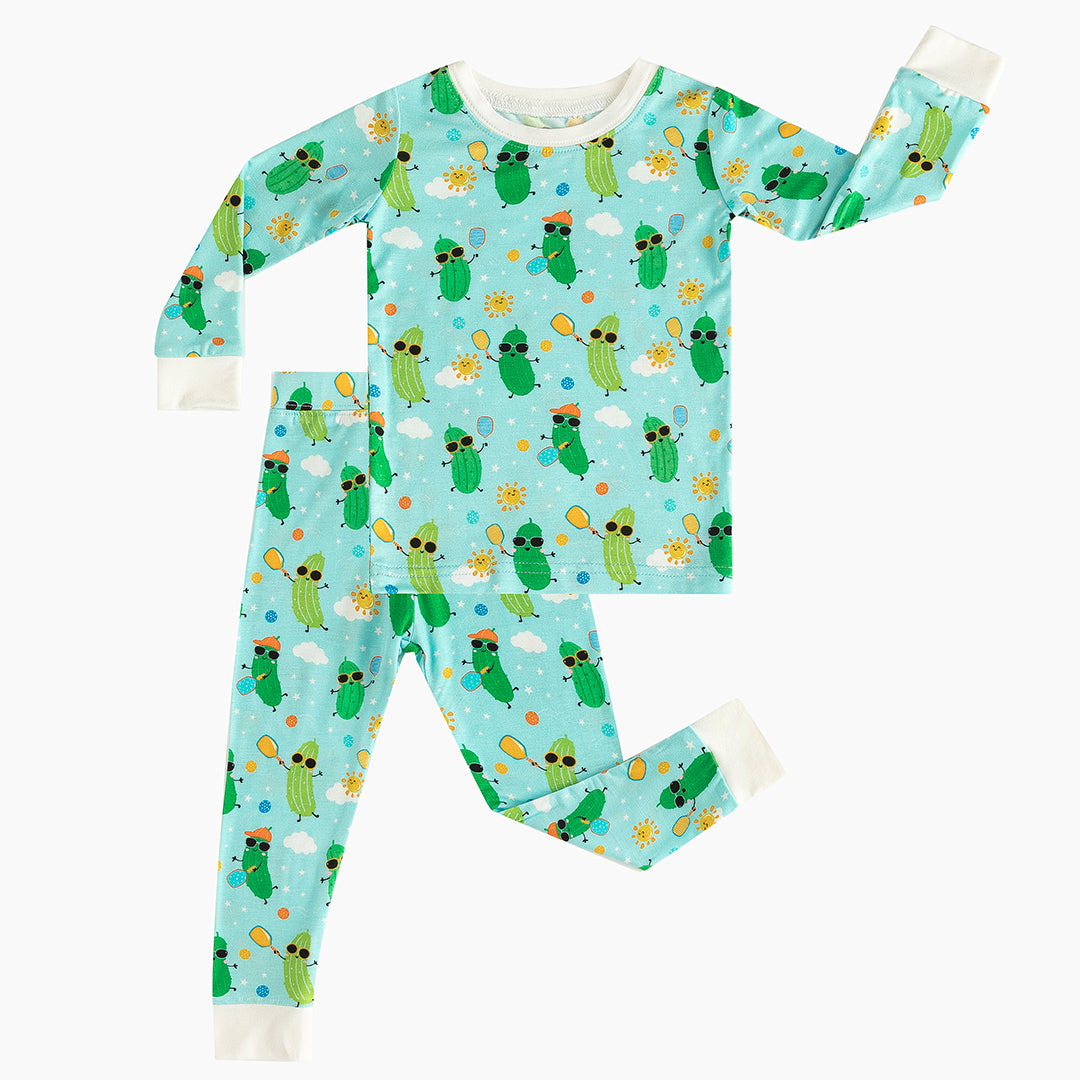 Cucumber Print Bamboo Long Sleeve Pajama Set