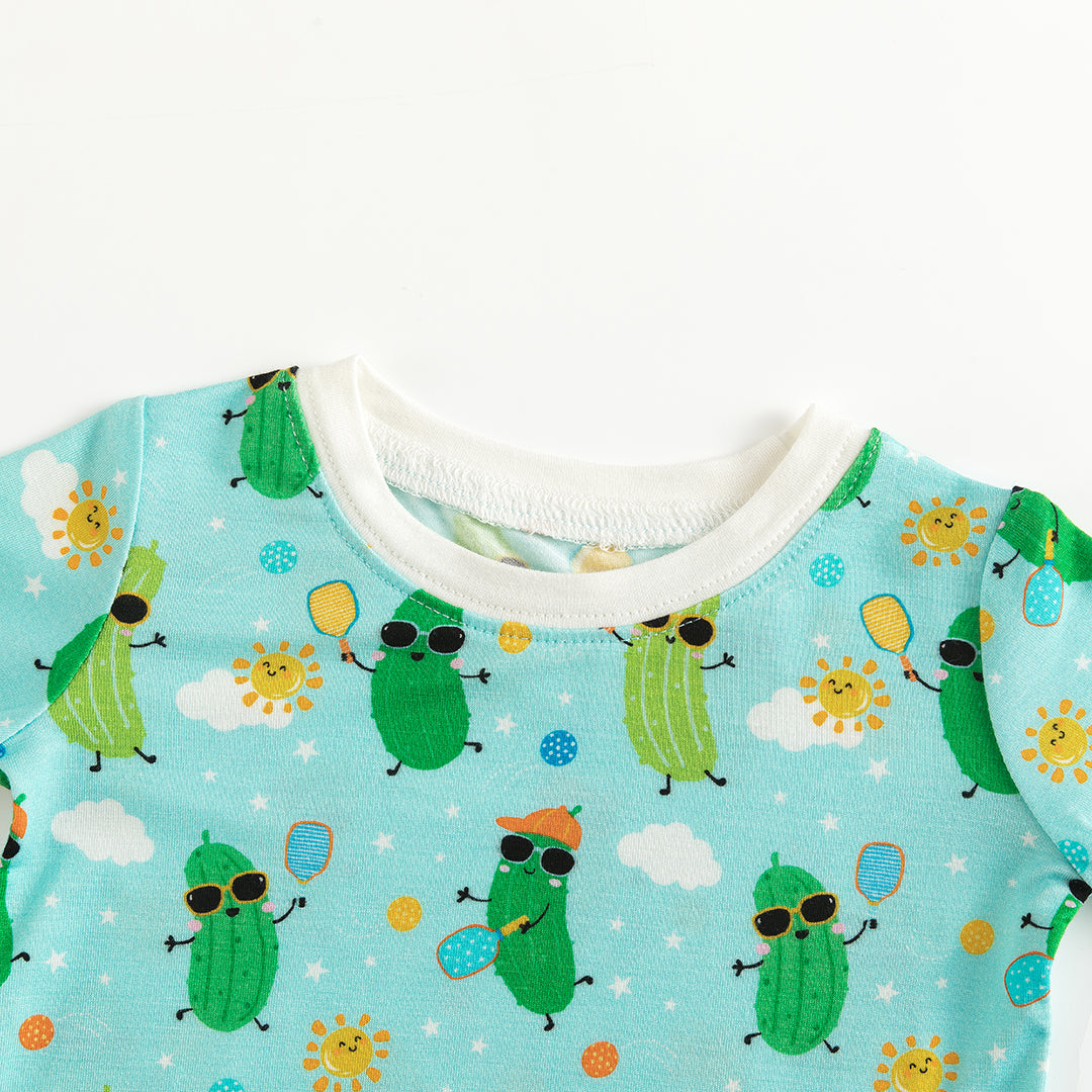 Cucumber Print Bamboo Long Sleeve Pajama Set