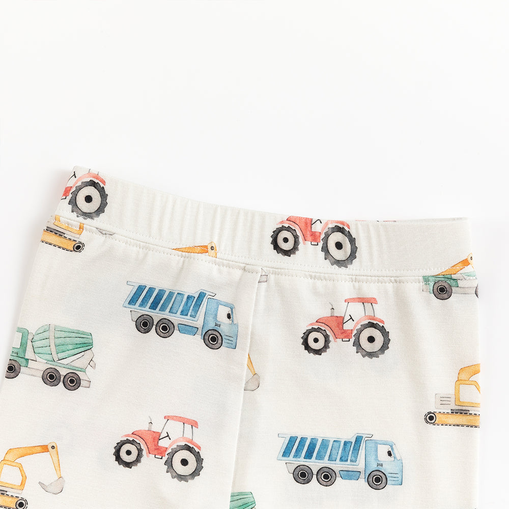 축구 인쇄 대나무 긴 소매 파자마 세트