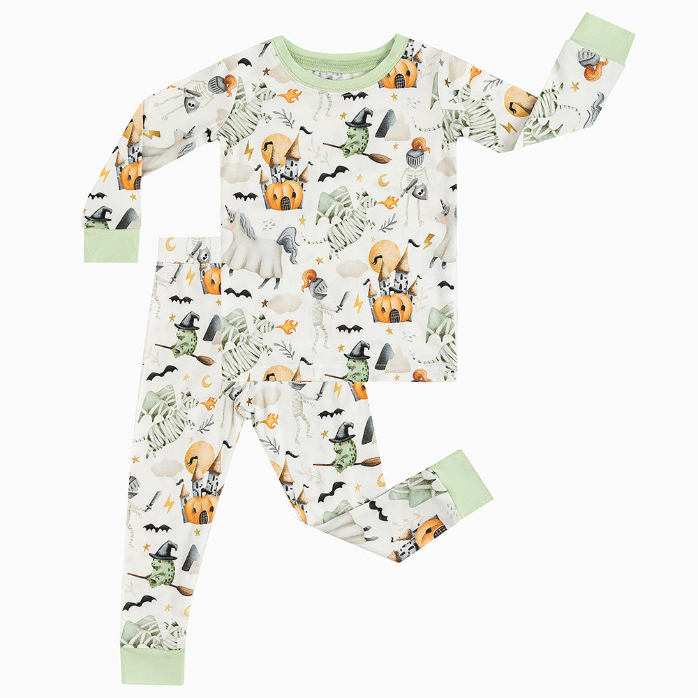 Halloween Unicorn Bamboo Long Sleeve Pajama Set