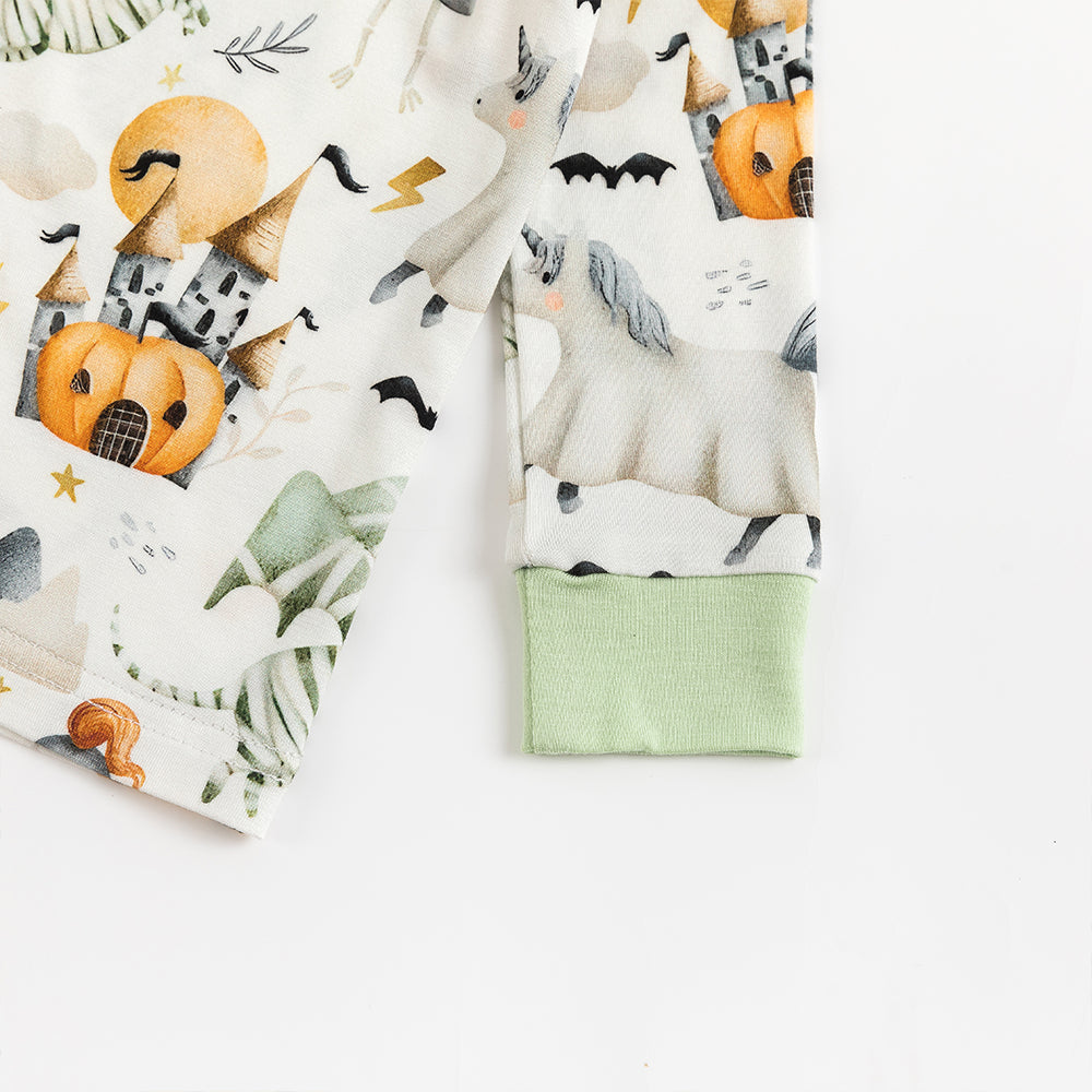 Halloween Unicorn Bamboo Long Sleeve Pajama Set