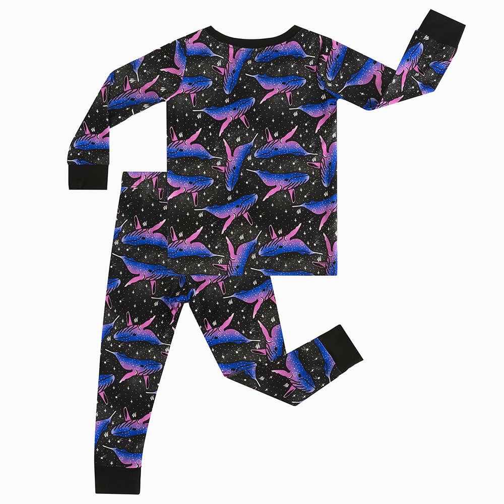 Galaxy Whale Bamboo Long Sleeve Pajama Set