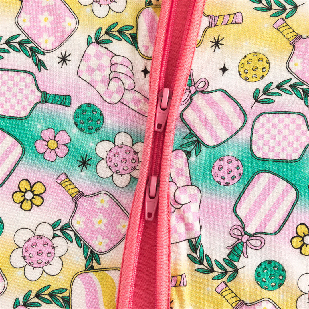 Rainbow Flower Bamboo Baby Zippy Pajama