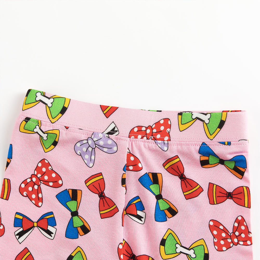 Colorful Bows Bamboo Long Sleeve Pajama Set