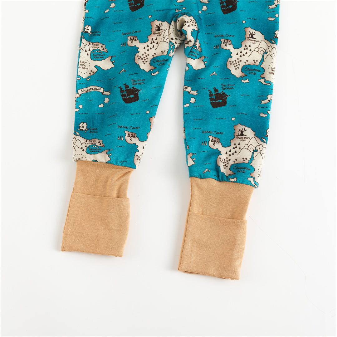 Land And Ocean Bamboo Baby Zippy Pajama