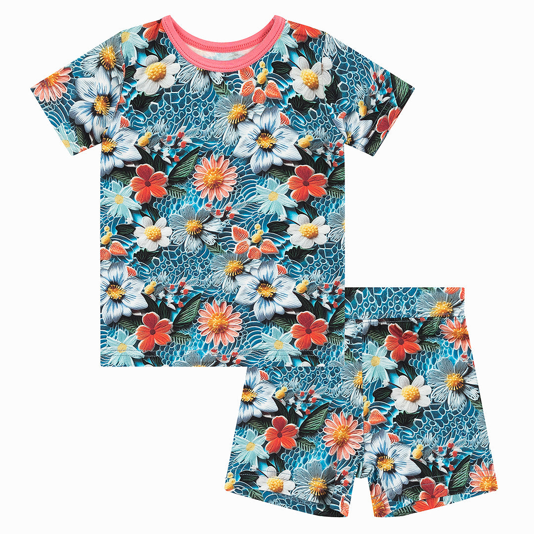 Groovy Garden Short Sleeve Bamboo Viscose Pajams