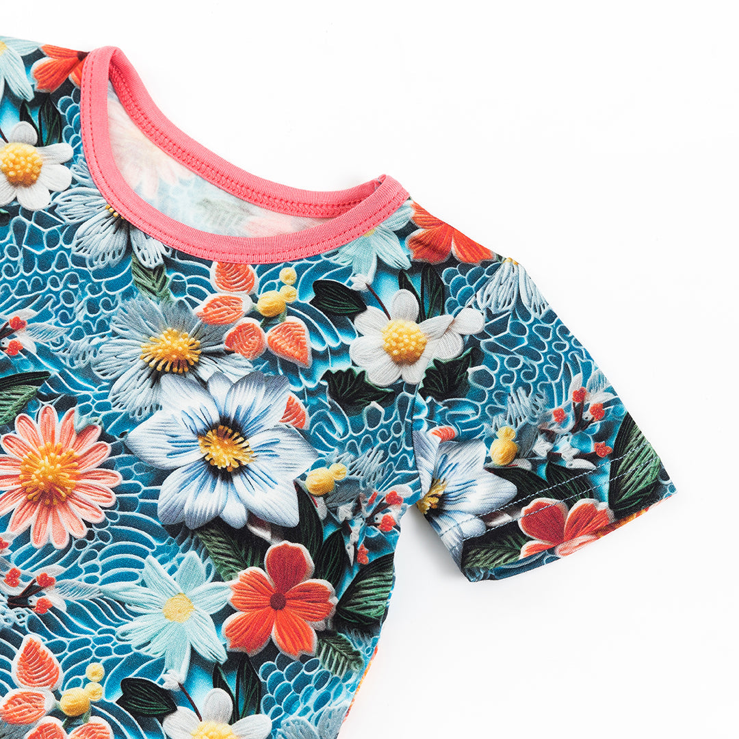 Groovy Garden Short Sleeve Bamboo Viscose Pajams