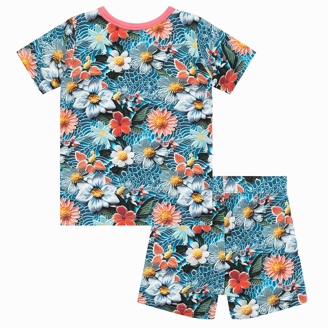 Groovy Garden Short Sleeve Bamboo Viscose Pajams
