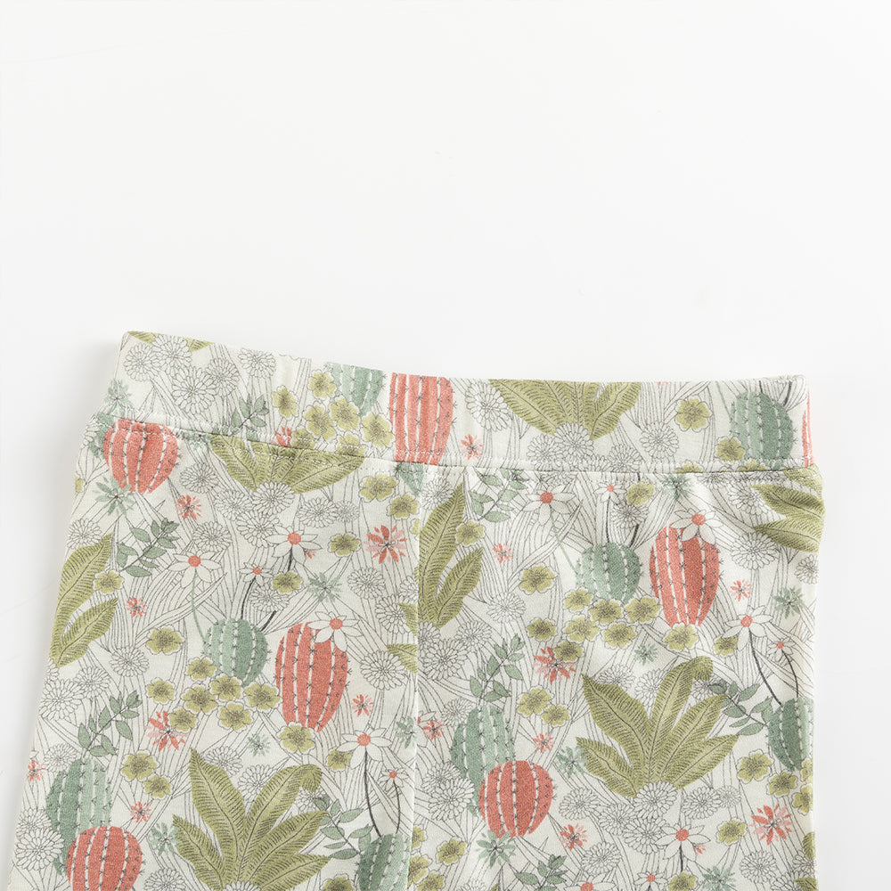 Plant Cactus Bamboo Long Sleeve Pajama Set