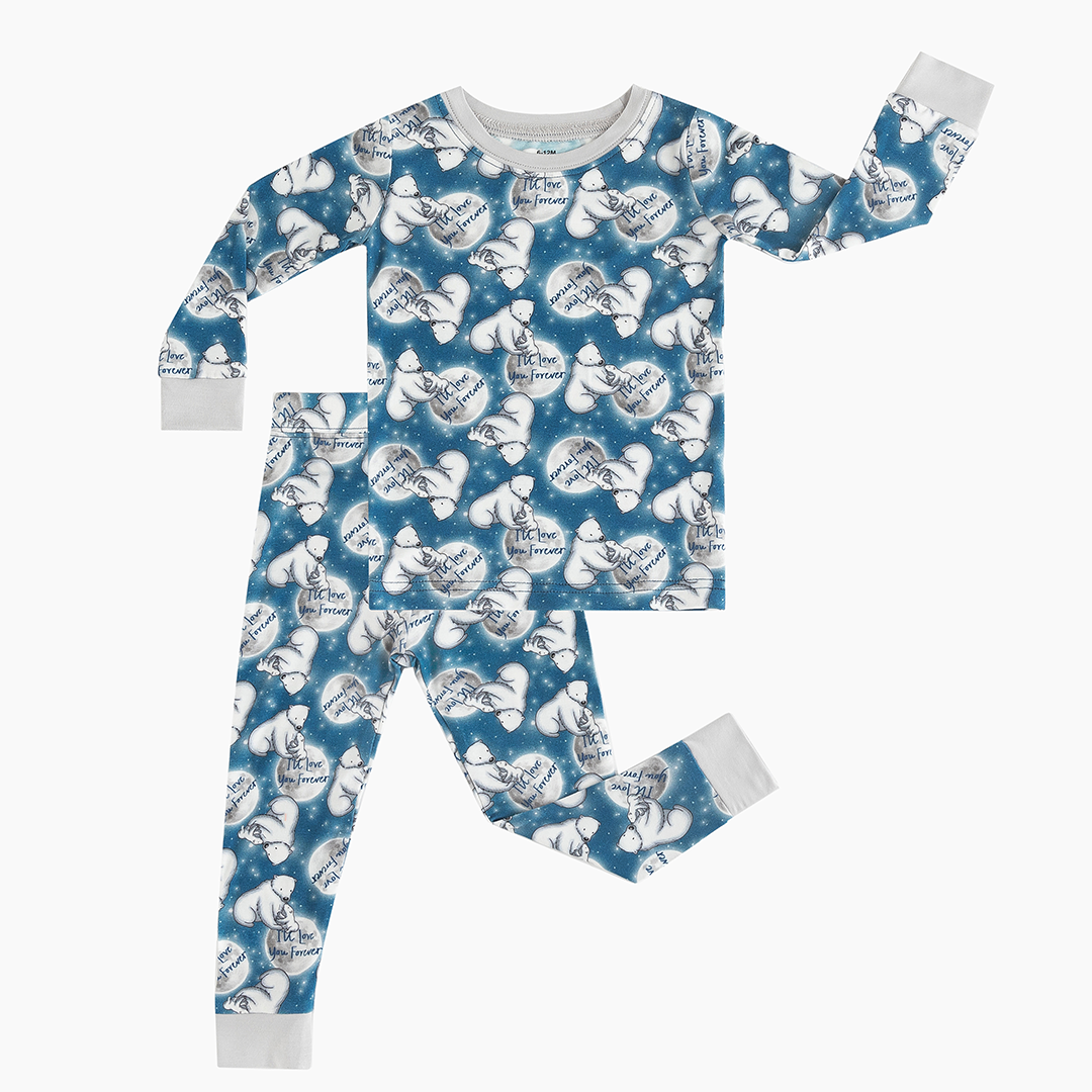 Polar Bear Bamboo Long Sleeve Kids Pajama Set