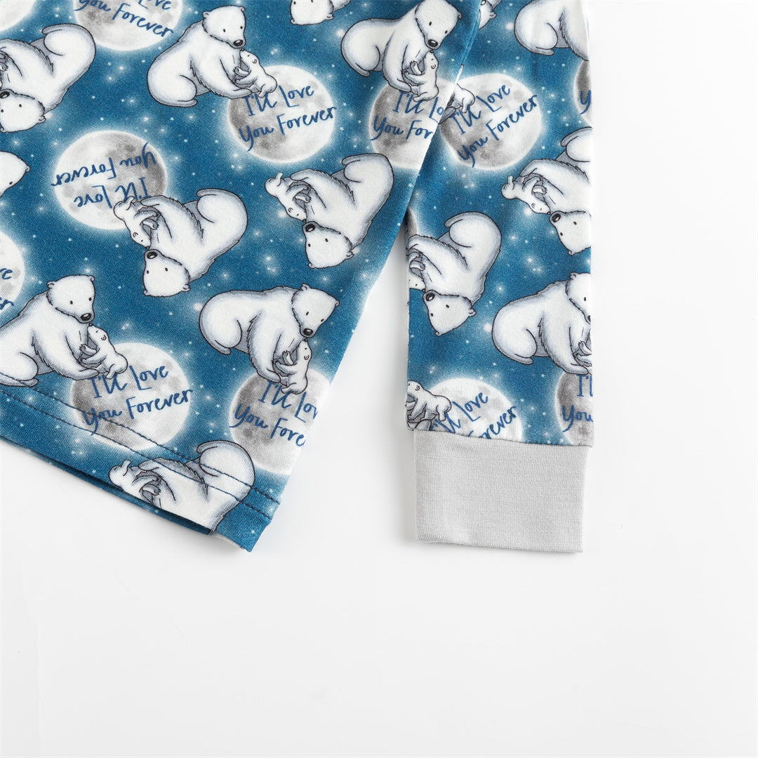 Polar Bear Bamboo Long Sleeve Kids Pajama Set