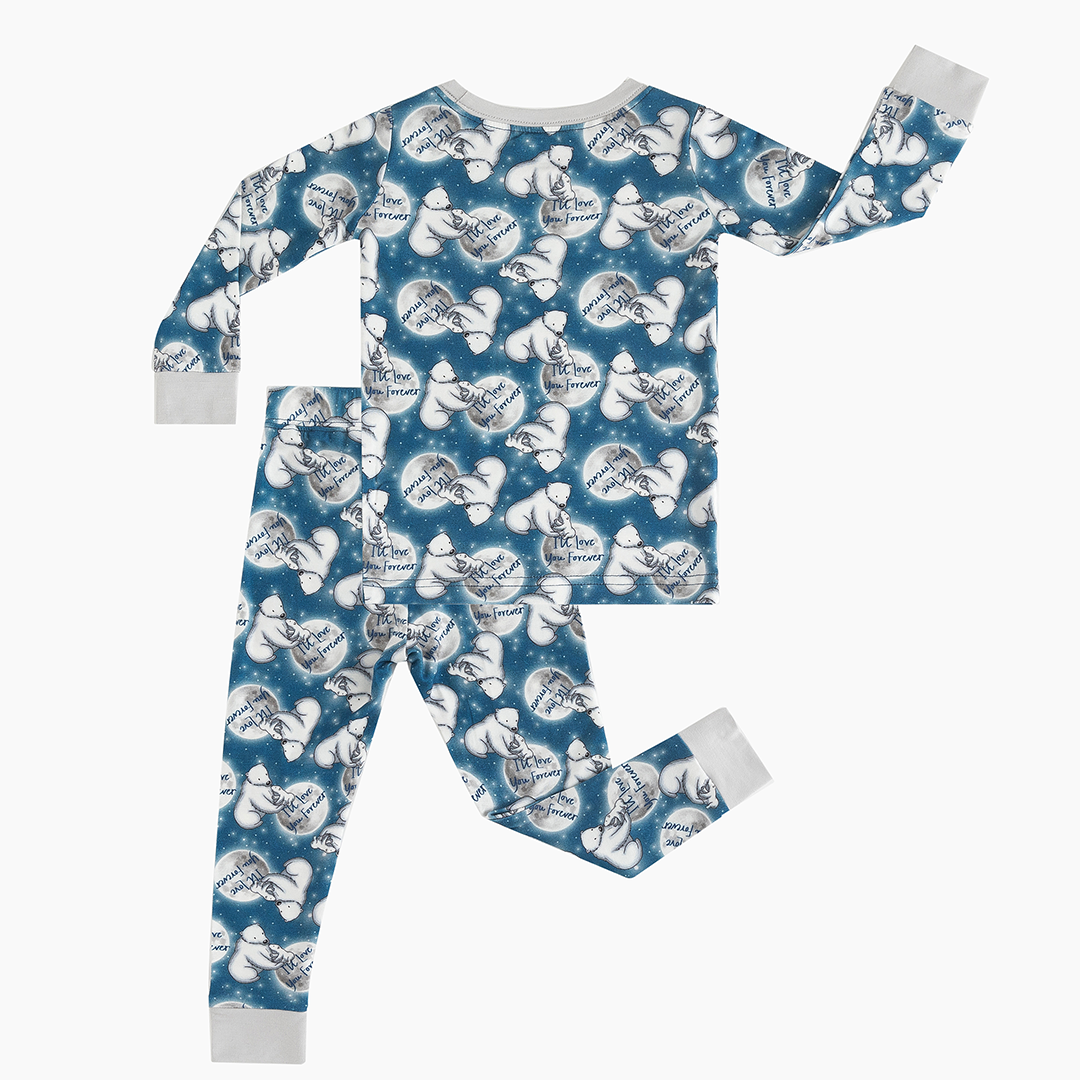 Polar Bear Bamboo Long Sleeve Kids Pajama Set