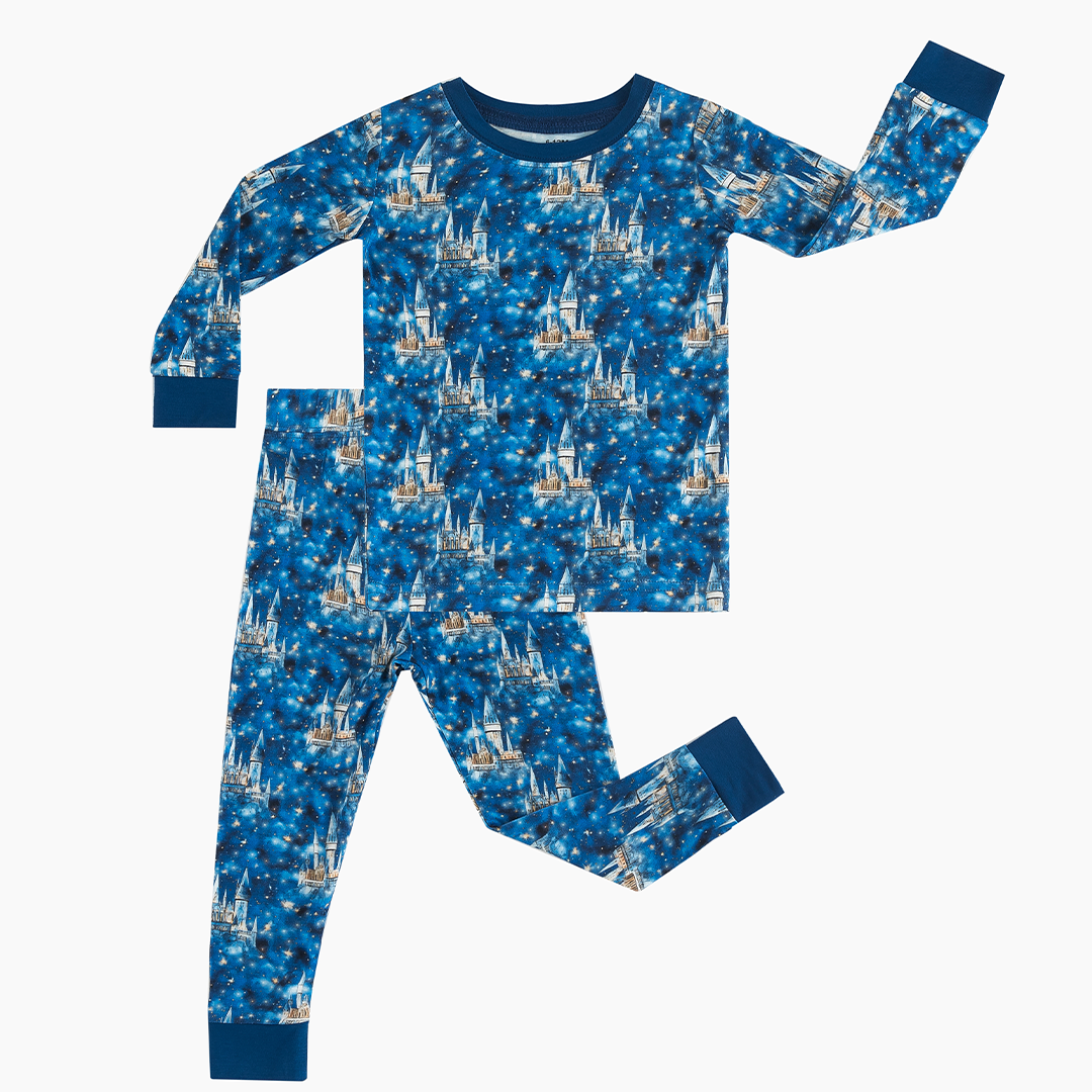 Castles Two-Piece Bamboo Long Sleeve Pajamas Set