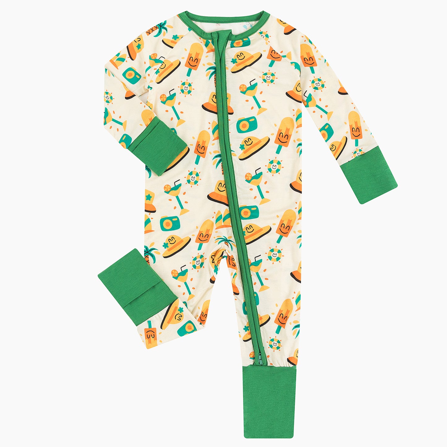 Summer Popsicle Smiley Bamboo Baby Zippy Pajama