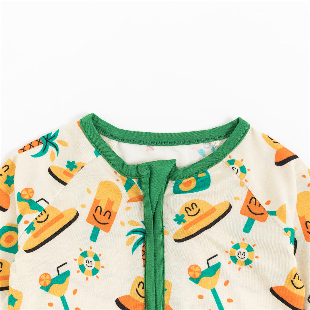 Summer Popsicle Smiley Bamboo Baby Zippy Pajama