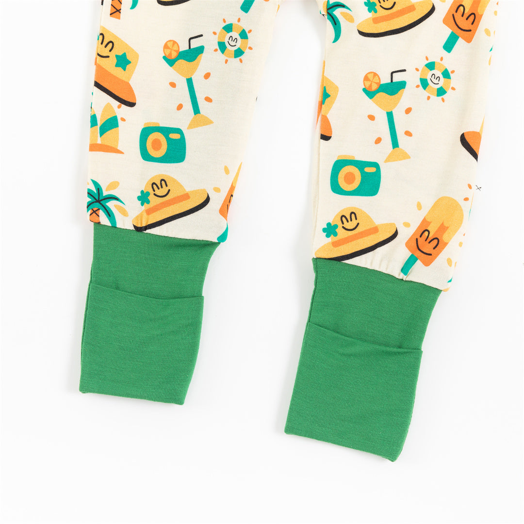 Summer Popsicle Smiley Bamboo Baby Zippy Pajama
