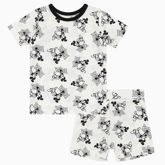 Rudder Mouse Bamboo Kid Two Piece Pajama Set bamboo clothing design - baby apparel bamboo clothing with custom design - baby wear front view